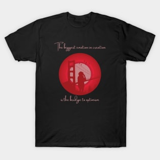 Golden Gate Silhouette Illustration T-Shirt